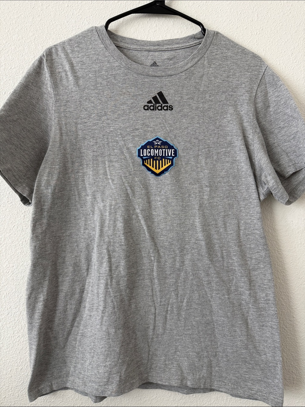 adidas Grey El Paso Locomotive Crest Tee